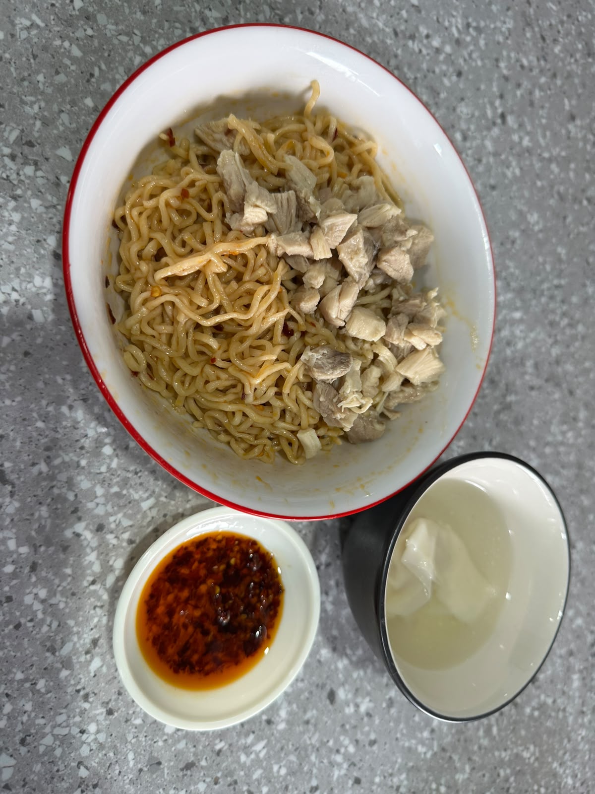 Bakmie Chili Oil Pangsit